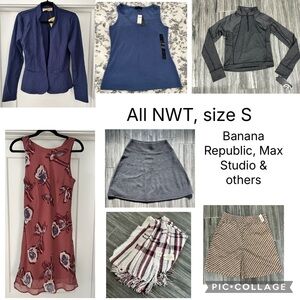 Big women’s clothing lot S NWT dress skirt pants leggings shirt top blazer scarf